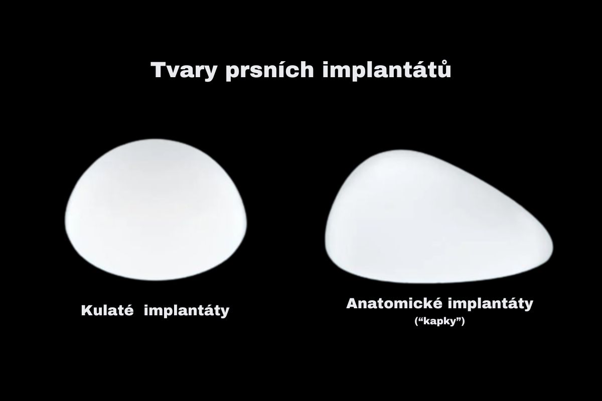Tvary prsních implantátů: Anatomické vs. kulaté implantáty